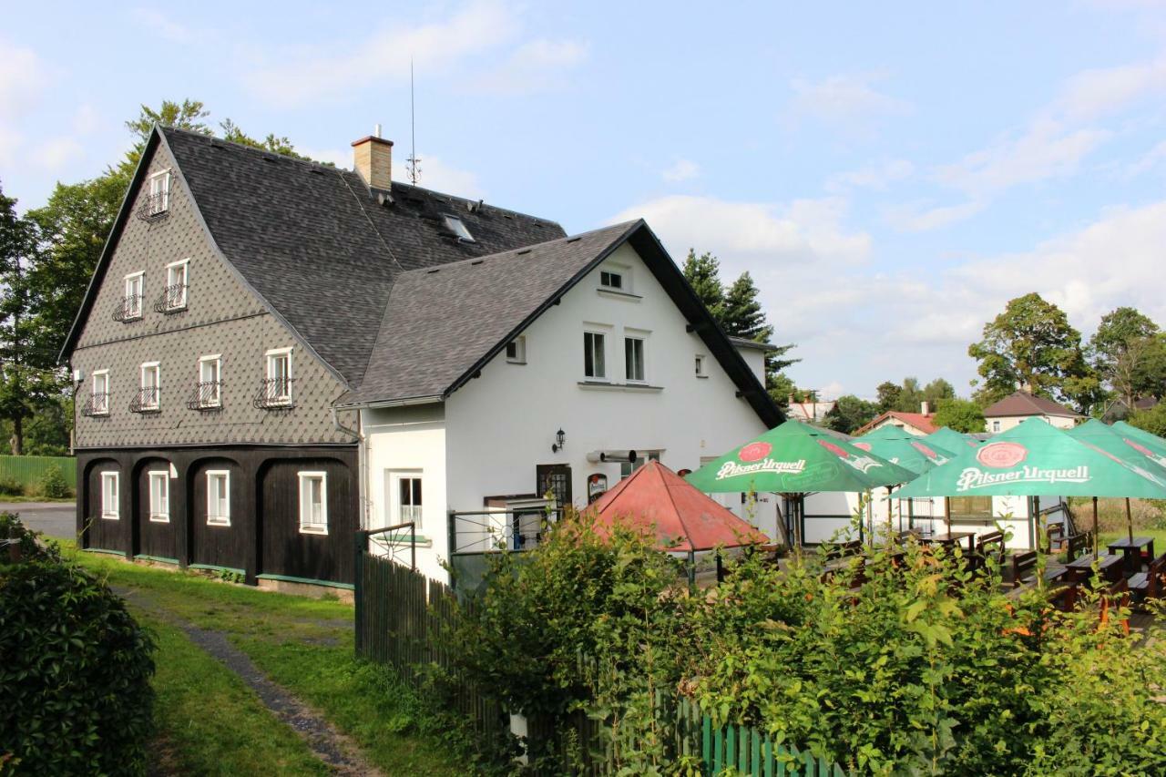 Penzion Vlcarna Hotel Krasna Lipa Luaran gambar